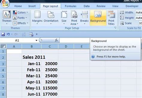 Image result for Excel Add Background Text