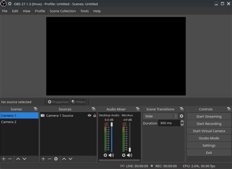Multi-Camera Streaming OBS 的图像结果