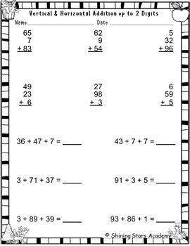 Image result for 3 Addends Addition Horizontal