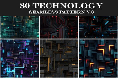 Technology Seamless Pattern 的图像结果