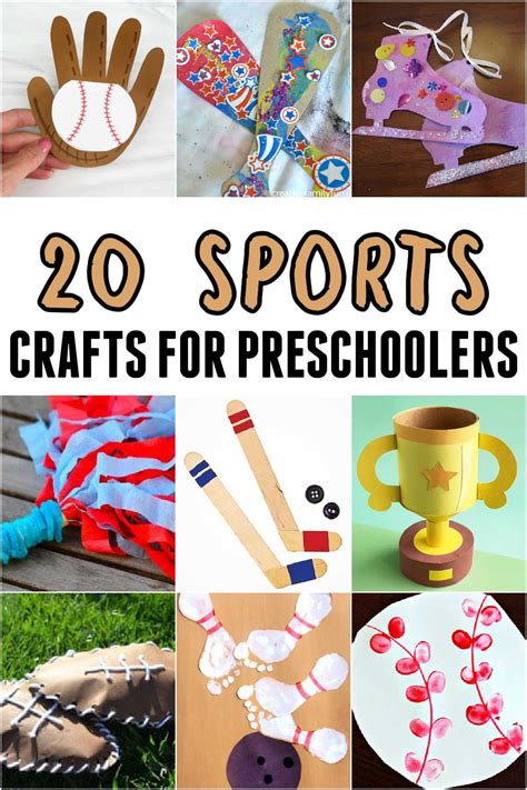 Sports Crafts for Preschoolers | Preschool crafts, Kids sports crafts ...