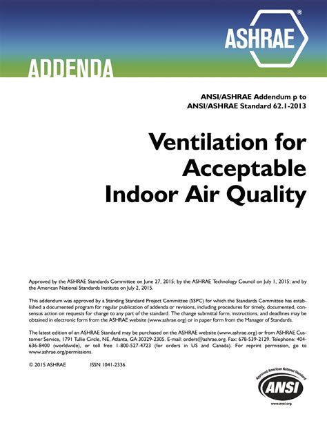 ASHRAE Recommended Air Changes Per Hour - Smart Air
