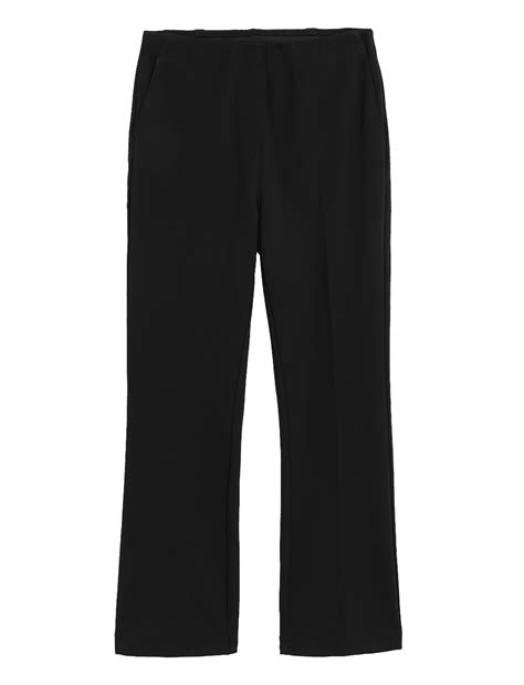 Buy Slim Fit Flare Ankle Grazer Trousers at Marks & Spencer