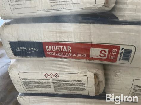 Spec Mix Type S Mortar | Construction | BigIron
