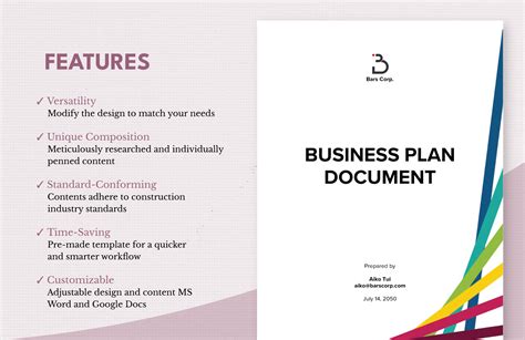 Business Plan Document Template 的图像结果