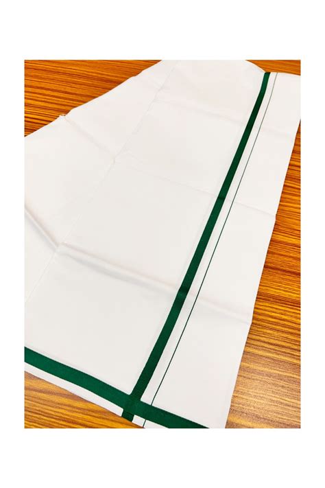 15% OFFER!! KaithariKada 100% Cotton PURE WHITE SINGLE Mundu/Dhoti-40X ...