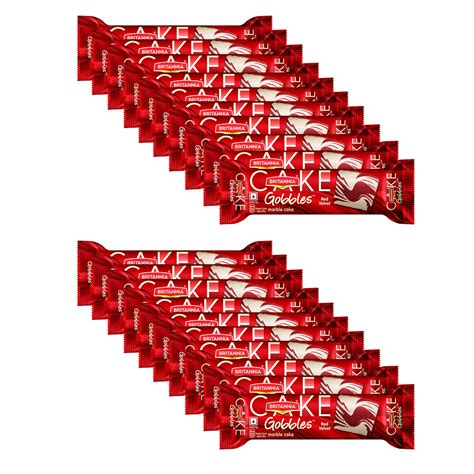 Britannia Gobbles Marble Red Velvet Cake, 30 gm, Pack of 20 : Amazon.in ...