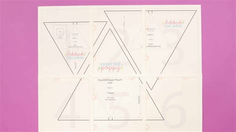 Image result for Triangle Pouch Pattern