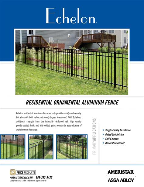 Ameristar Fence Products, Catalogs, Echelon | ARCAT