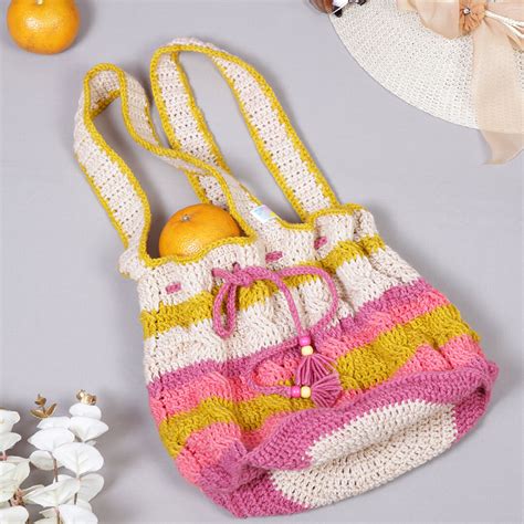 Handmade Crochet Bag - Multi Color 3113 – Magic Needles