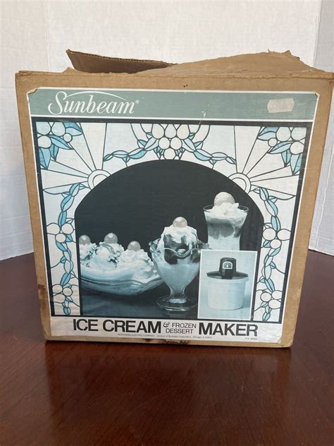 Vintage Sunbeam electric ice cream and frozen dessert maker, Works ...