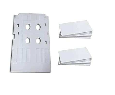OZERDA PVC ID Card Tray (White Color) Compatible for Inkjet Printer ...