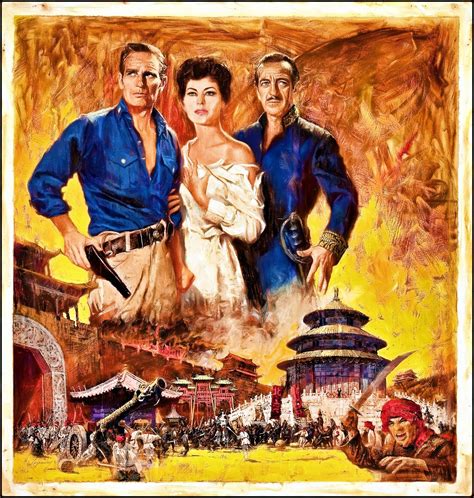 55 días en Pekín (1963) | Original movie posters, Movie posters, Howard ...