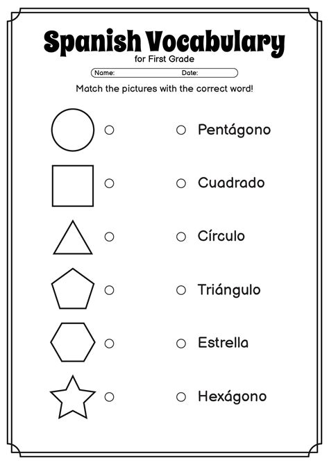 Spanish Level 1 Worksheets 1st Grade Spanish Worksheets | Scholastic