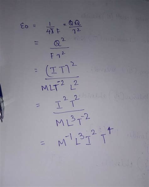 what is the dimension of permittivity of free space - Brainly.in