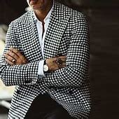 Men's Jacket Blazer Wedding Dailywear Going out Streetwear Casual ...