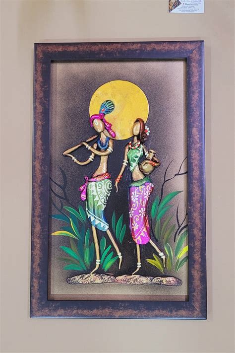Mural Frame Colorful Craft Indian Handicrafts tribal art Home & Office ...