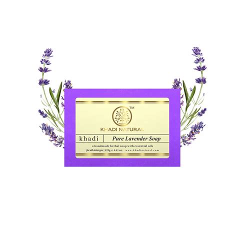 Buy Khadi Natural Lavender Soap, 125g - Soothing Beauty Care Online ...