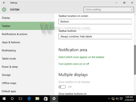 Image result for Taskbar Settings Toggle