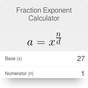 Fractional Exponent Calculator - Omni