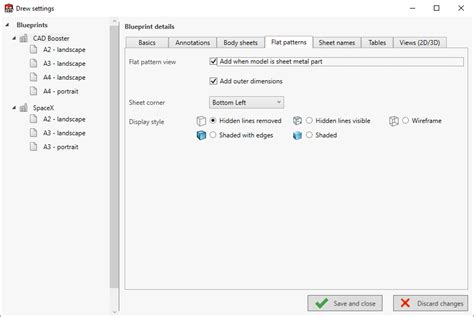 Image result for Flat Pattern View