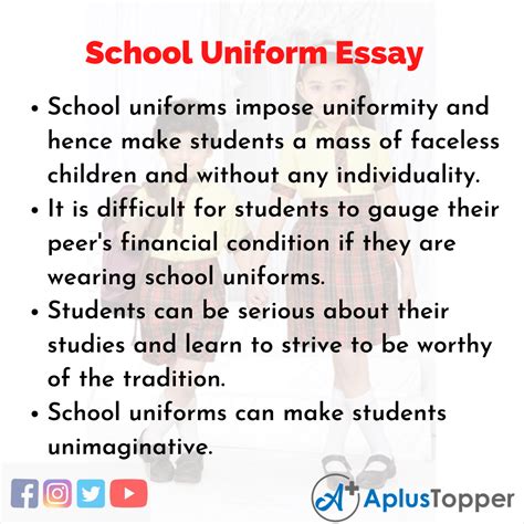 Image result for School Uniform Exposition Text