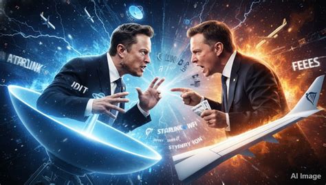 Elon Musk and Ryanair CEO Feud Over Starlink In-Flight WiFi