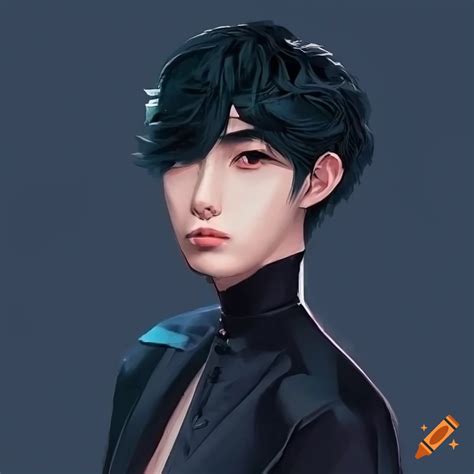 Portrait of an attractive asian man on Craiyon