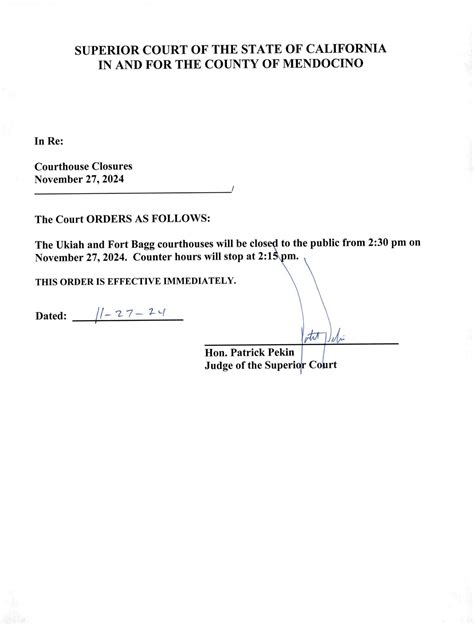 Mendocino County Superior Court | Ukiah CA