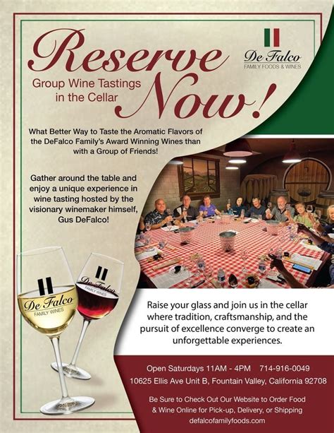 Winetasting Italian Style California Wines & Italian Mini Market ...