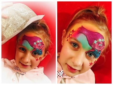 Trolls Face Paint 的图像结果