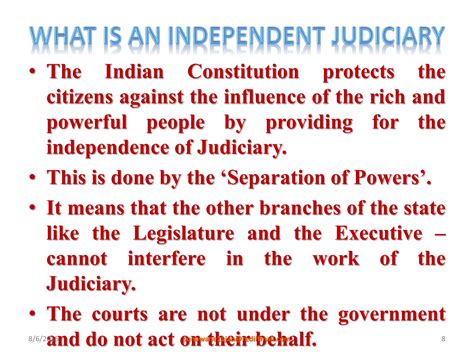 Class viii civics - 5 Judiciary | PPTX