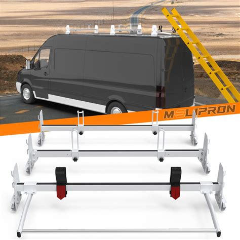 Buy Adjustable Ladder Roof Rack with Rear Roller Fit for Chevy Express Ford GMC Savana Full-Size ...