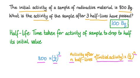 Half Life Equation Activity at Seth Reynolds blog