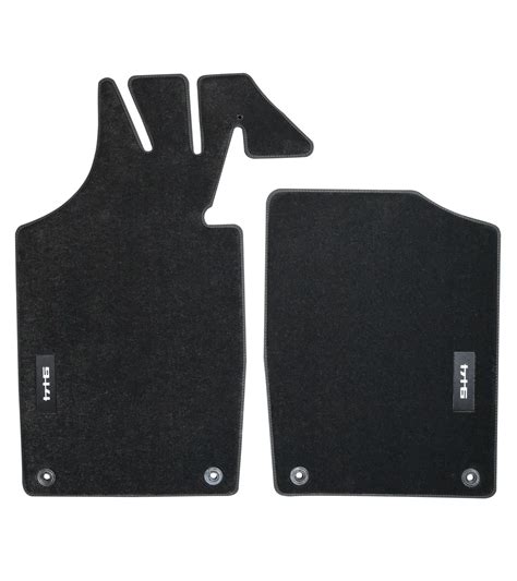 Porsche 914 Floor Mats - Black with Nubuck Lining | PORSCHE SHOP