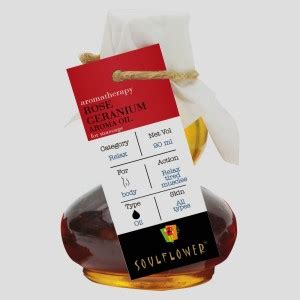 Soulflower Rose Geranium Aroma Massage Oil 90ml, For Relieves Muscles ...