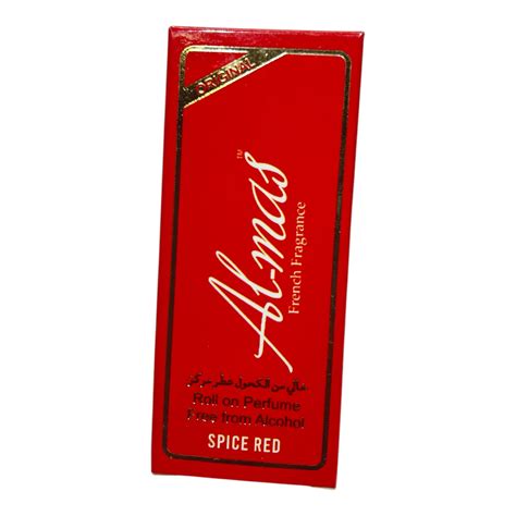 Almas Spice Red French Fragrance Roll on 8 ml - Long-lasting alcohol-f ...