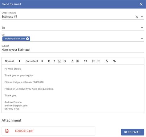 Image result for Sending Mail Example