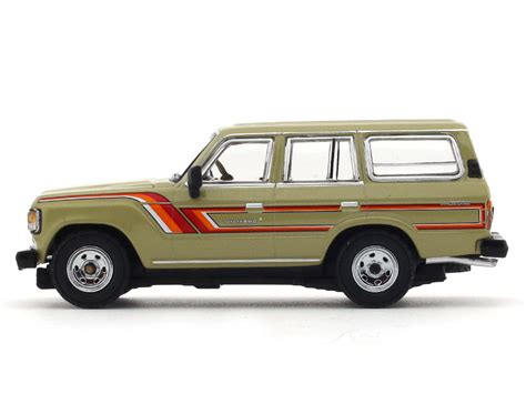 1984 Toyota Land Cruiser LC60 GX brown 1:64 Hobby Japan diecast scale ...