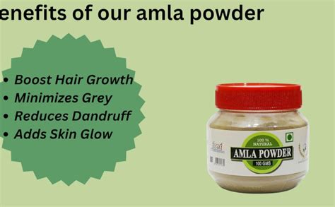 Organic Amla Powder | Pure Natural Indian Gooseberry Powder for Hair ...
