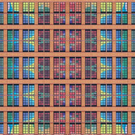 Download wallpaper 3415x3415 building, windows, architecture, colorful ...