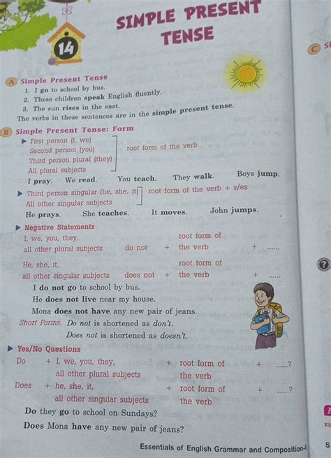 SIMPLE PRESENT TENSE (A) Simple Present Tense I go to school by bus. Thes..