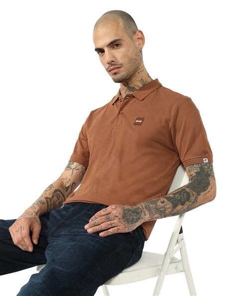 GAS" Embroidered Logo Regular fit Polo T-Shirt