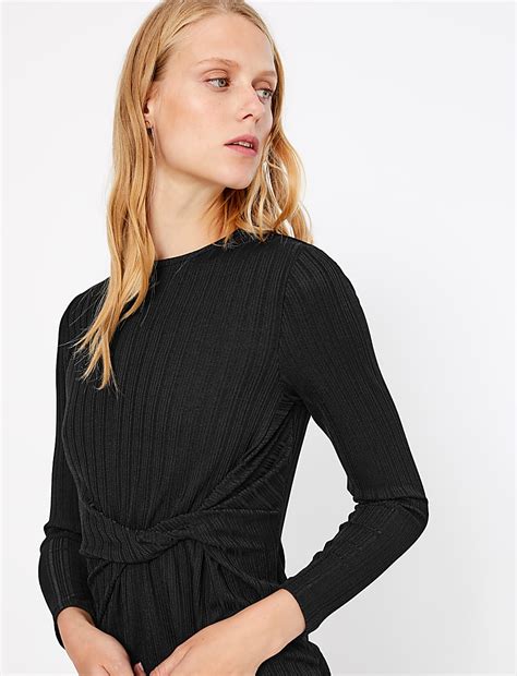 Buy Ribbed Mini Bodycon Dress at Marks & Spencer