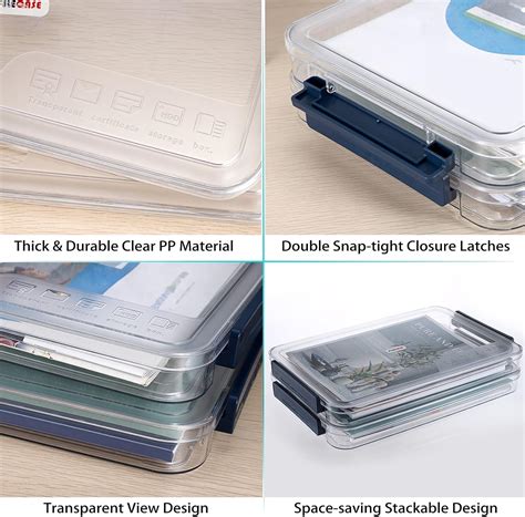 BTSKY Clear Plastic File Storage Box Set for Letter India | Ubuy