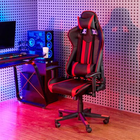 Buy Champion Buddy Faux Leather High Back Gaming Chair - Black and Red ...