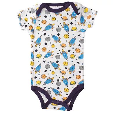 Baby Boy Cotton Bodysuits 5pk