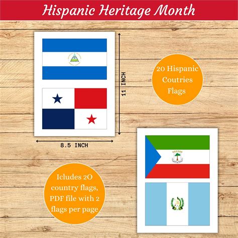 20 Hispanic Countries Flags,Hispanic Heritage Month Flag Bunting ...