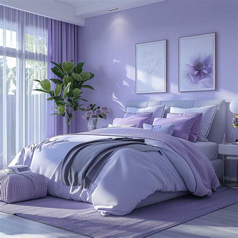 Create a Lavender Haven with Purple Interior Design Bedroom Styles ...