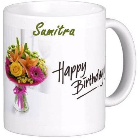 Exoctic Silver Sumitra Happy Birthday Quotes 70 Ceramic Coffee Mug ...